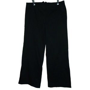 Basic Threads XL x 30" Black Side Leg Slit Pants back zipper mid rise